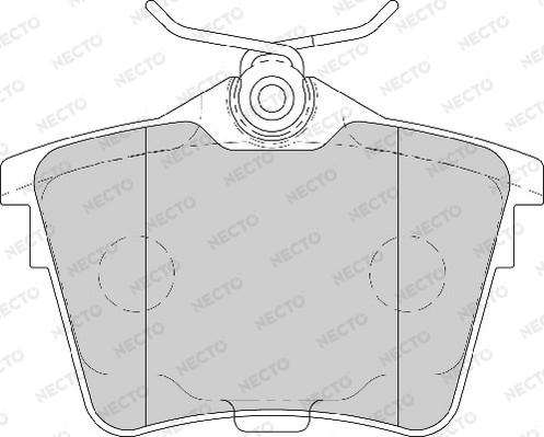 Necto FD7106A - Kit de plaquettes de frein, frein à disque cwaw.fr