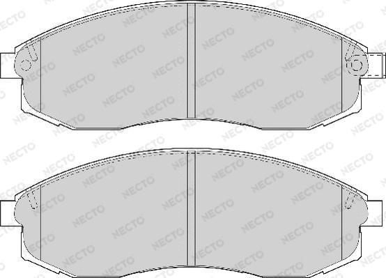 Necto FD7107A - Kit de plaquettes de frein, frein à disque cwaw.fr