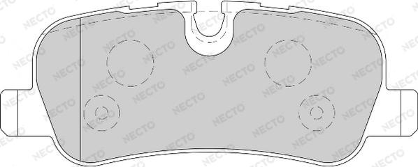 Necto FD7119A - Kit de plaquettes de frein, frein à disque cwaw.fr