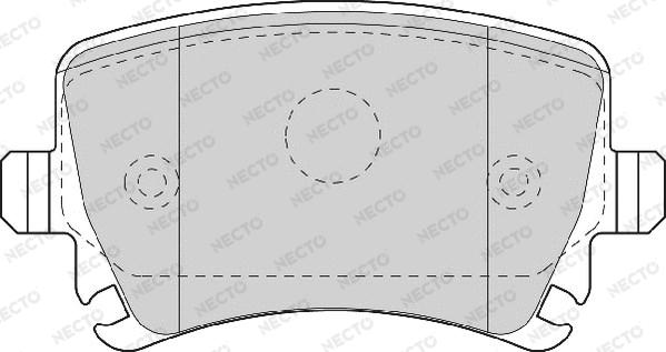 Necto FD7115A - Kit de plaquettes de frein, frein à disque cwaw.fr