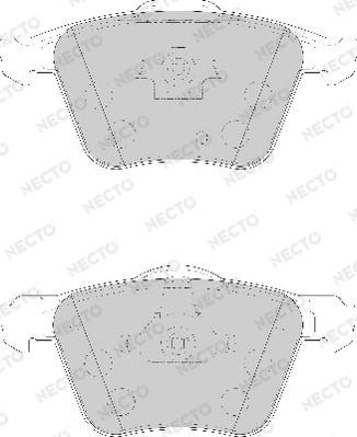 Necto FD7116A - Kit de plaquettes de frein, frein à disque cwaw.fr