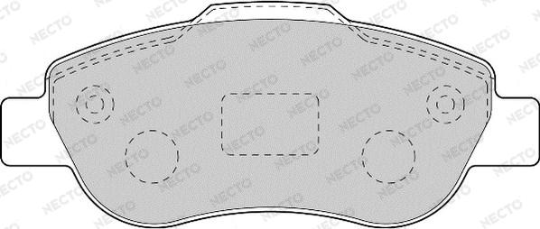 Necto FD7113A - Kit de plaquettes de frein, frein à disque cwaw.fr