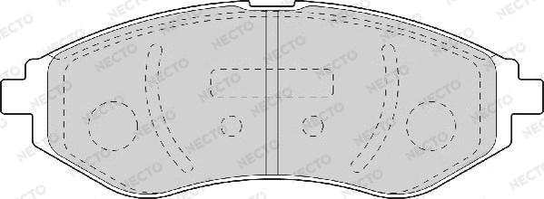 Necto FD7112A - Kit de plaquettes de frein, frein à disque cwaw.fr