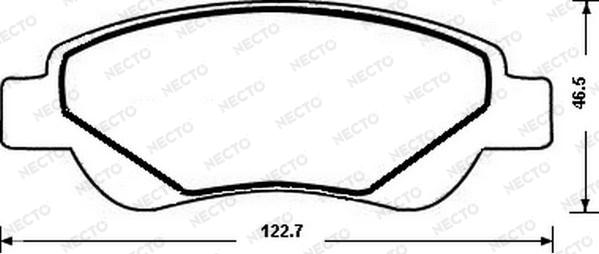 Necto FD7189A - Kit de plaquettes de frein, frein à disque cwaw.fr