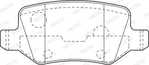 Necto FD7185A - Kit de plaquettes de frein, frein à disque cwaw.fr