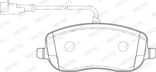 Necto FD7186A - Kit de plaquettes de frein, frein à disque cwaw.fr