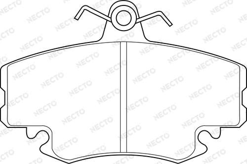 Necto FD7181A - Kit de plaquettes de frein, frein à disque cwaw.fr