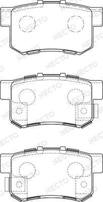 Necto FD7188A - Kit de plaquettes de frein, frein à disque cwaw.fr