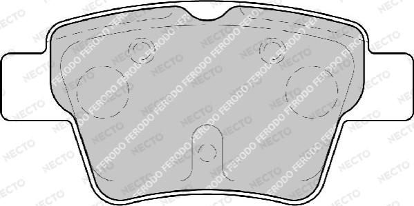 Necto FD7182A - Kit de plaquettes de frein, frein à disque cwaw.fr