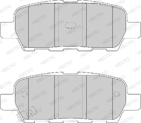 Necto FD7139A - Kit de plaquettes de frein, frein à disque cwaw.fr