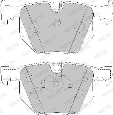 Necto FD7130A - Kit de plaquettes de frein, frein à disque cwaw.fr