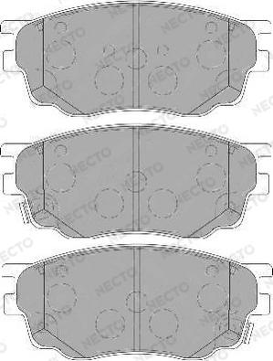 Necto FD7138A - Kit de plaquettes de frein, frein à disque cwaw.fr