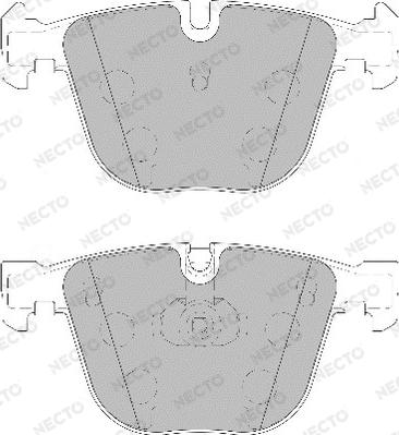 Necto FD7129A - Kit de plaquettes de frein, frein à disque cwaw.fr