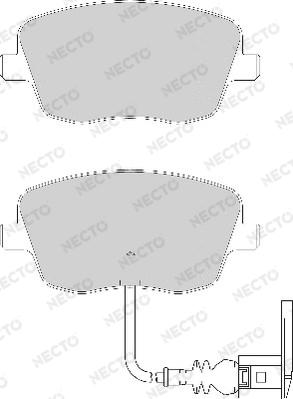 Necto FD7124A - Kit de plaquettes de frein, frein à disque cwaw.fr