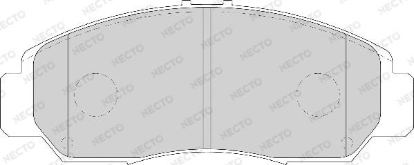 Necto FD7126A - Kit de plaquettes de frein, frein à disque cwaw.fr