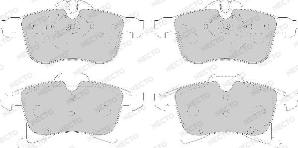 Necto FD7120A - Kit de plaquettes de frein, frein à disque cwaw.fr