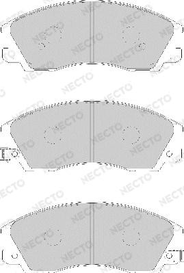 Necto FD7127A - Kit de plaquettes de frein, frein à disque cwaw.fr