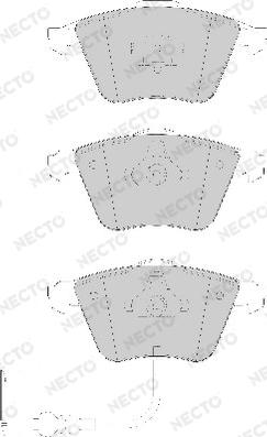 Necto FD7175A - Kit de plaquettes de frein, frein à disque cwaw.fr