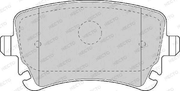 Necto FD7176A - Kit de plaquettes de frein, frein à disque cwaw.fr