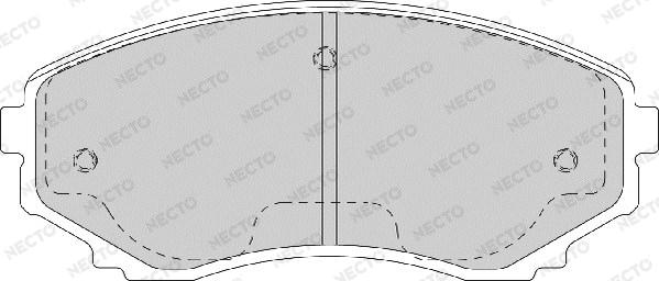 Necto FD7171A - Kit de plaquettes de frein, frein à disque cwaw.fr