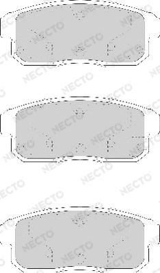 Necto FD7173A - Kit de plaquettes de frein, frein à disque cwaw.fr