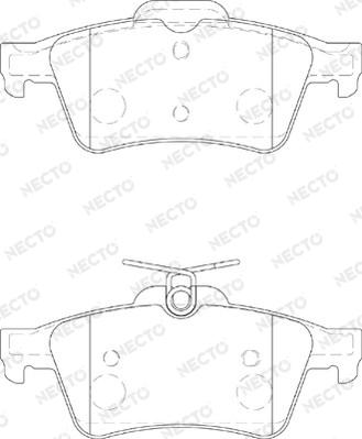 Necto FD7177A - Kit de plaquettes de frein, frein à disque cwaw.fr