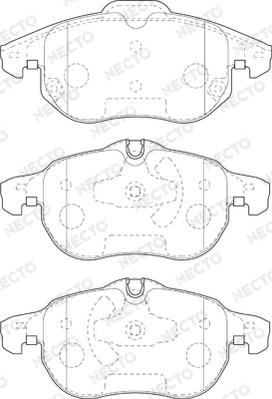 Necto FD7399A - Kit de plaquettes de frein, frein à disque cwaw.fr