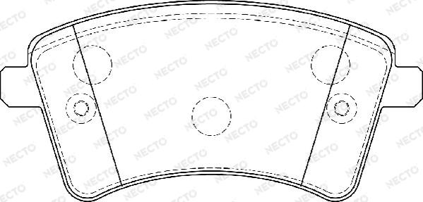 Necto FD7396A - Kit de plaquettes de frein, frein à disque cwaw.fr