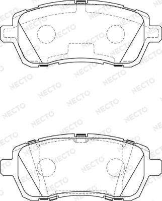 Necto FD7390A - Kit de plaquettes de frein, frein à disque cwaw.fr