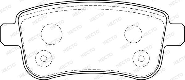 Necto FD7393A - Kit de plaquettes de frein, frein à disque cwaw.fr