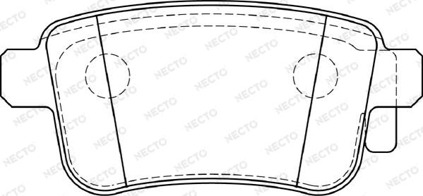 Necto FD7397A - Kit de plaquettes de frein, frein à disque cwaw.fr