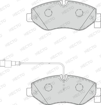 Necto FD7345V - Kit de plaquettes de frein, frein à disque cwaw.fr