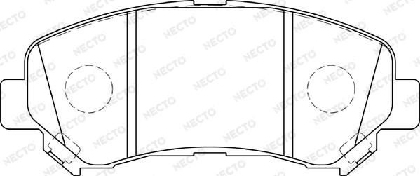 Necto FD7340A - Kit de plaquettes de frein, frein à disque cwaw.fr