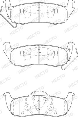 Necto FD7359A - Kit de plaquettes de frein, frein à disque cwaw.fr