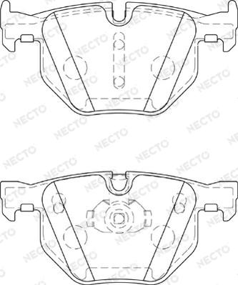 Necto FD7354A - Kit de plaquettes de frein, frein à disque cwaw.fr