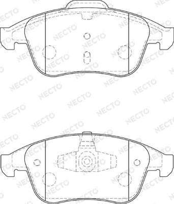 Necto FD7355A - Kit de plaquettes de frein, frein à disque cwaw.fr