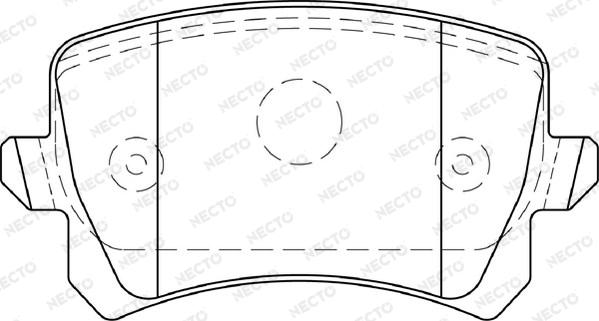 Necto FD7350A - Kit de plaquettes de frein, frein à disque cwaw.fr