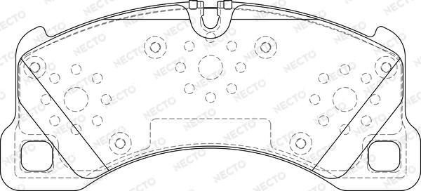 Necto FD7351A - Kit de plaquettes de frein, frein à disque cwaw.fr