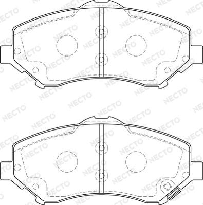 Necto FD7358A - Kit de plaquettes de frein, frein à disque cwaw.fr