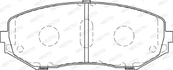 Necto FD7357A - Kit de plaquettes de frein, frein à disque cwaw.fr