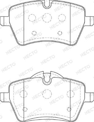 Necto FD7367A - Kit de plaquettes de frein, frein à disque cwaw.fr