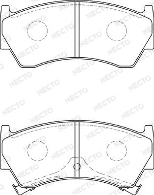 Necto FD7304A - Kit de plaquettes de frein, frein à disque cwaw.fr