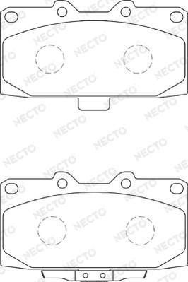 Necto FD7305A - Kit de plaquettes de frein, frein à disque cwaw.fr