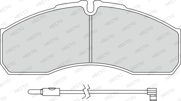 Necto FD7300V - Kit de plaquettes de frein, frein à disque cwaw.fr