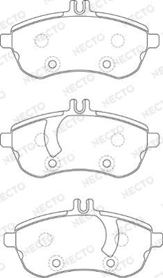 Necto FD7301A - Kit de plaquettes de frein, frein à disque cwaw.fr