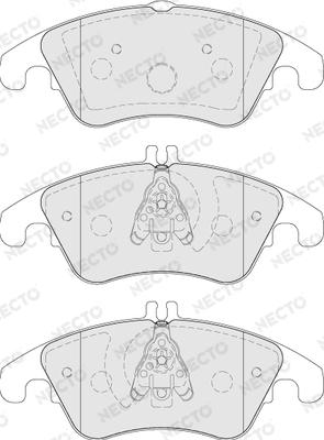 Necto FD7302A - Kit de plaquettes de frein, frein à disque cwaw.fr