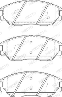 Necto FD7319A - Kit de plaquettes de frein, frein à disque cwaw.fr