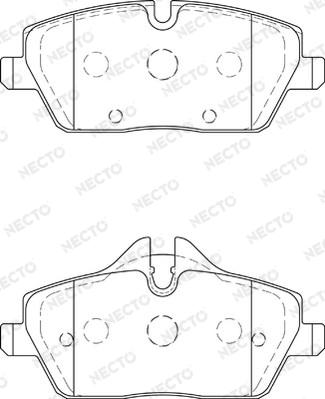 Necto FD7314A - Kit de plaquettes de frein, frein à disque cwaw.fr