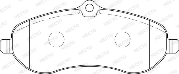 Necto FD7316V - Kit de plaquettes de frein, frein à disque cwaw.fr