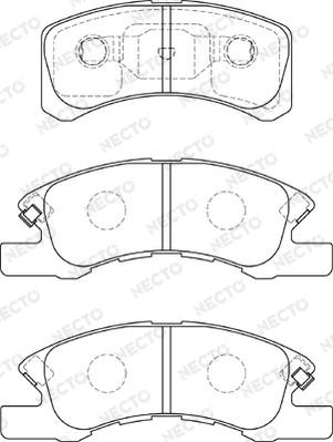 Necto FD7311A - Kit de plaquettes de frein, frein à disque cwaw.fr